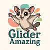 Glider Amazing logo - A brand specializing in sugar glider cages, accessories, and bonding products.