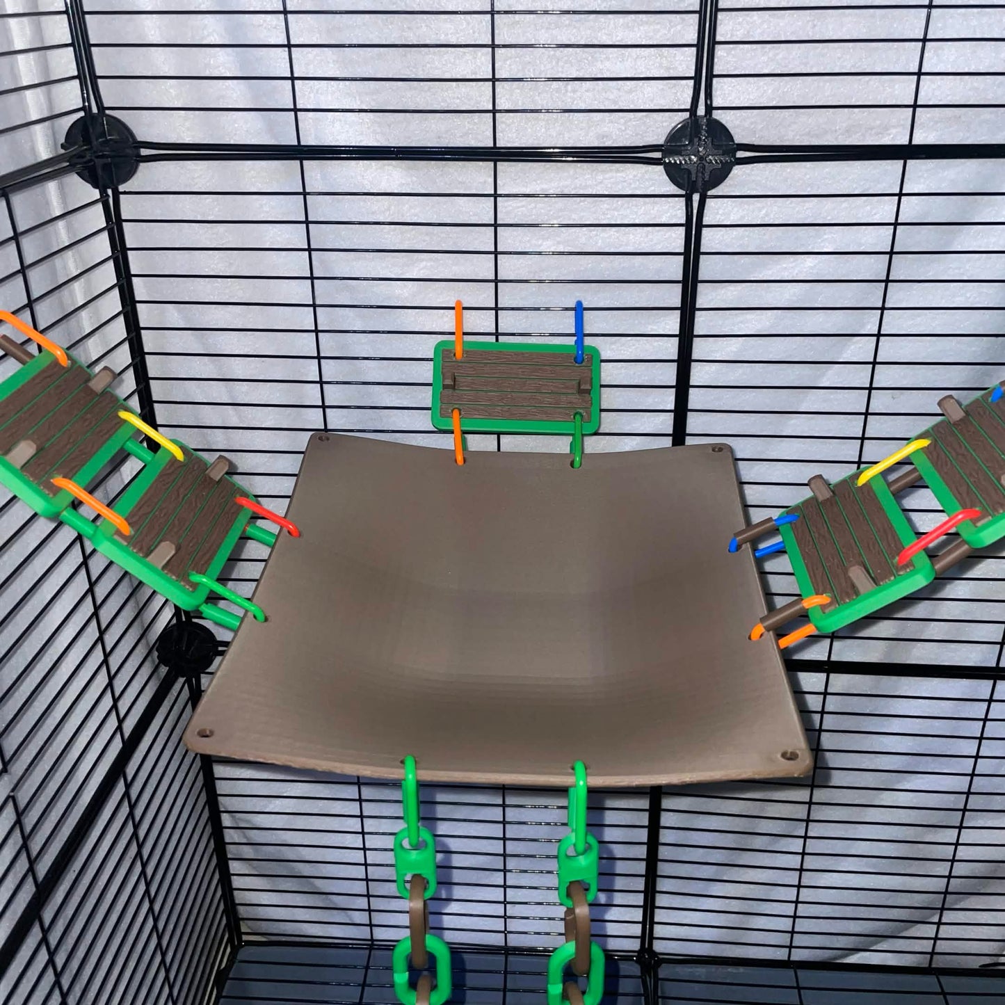 8.5" Hanging Sugar Glider and Rat Cage Hammock