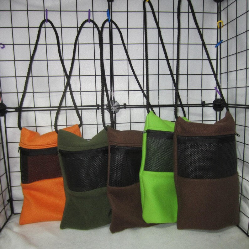 Bulk 5 pack of sugar glider bonding pouches in random colors