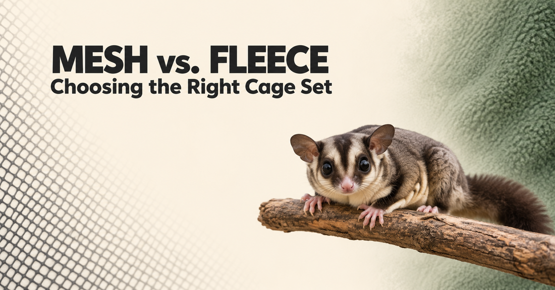 Mesh vs Fleece Sugar Glider Cages: Which Cage Set Is Right for Your Glider?