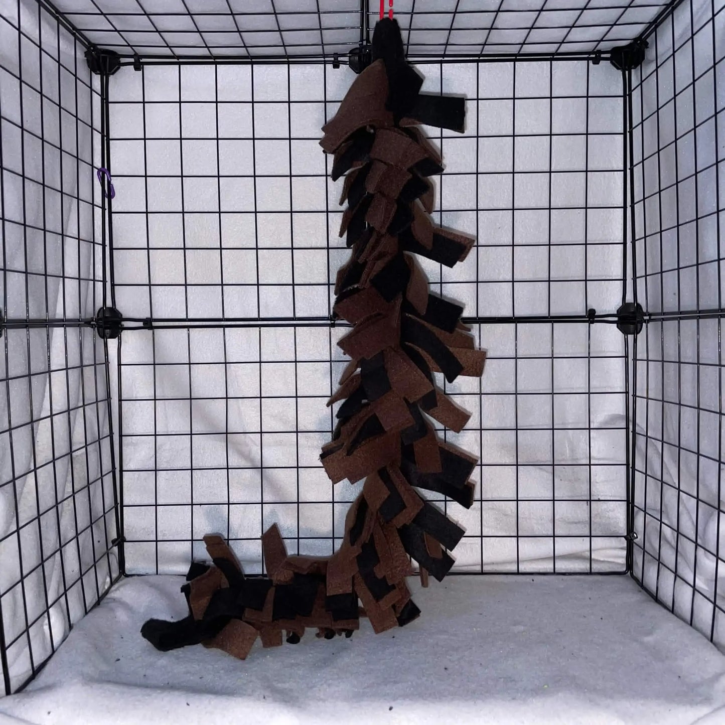 Fringed Fleece Climbing Vine, Sugar Glider Toy - For Fleece Cage Set