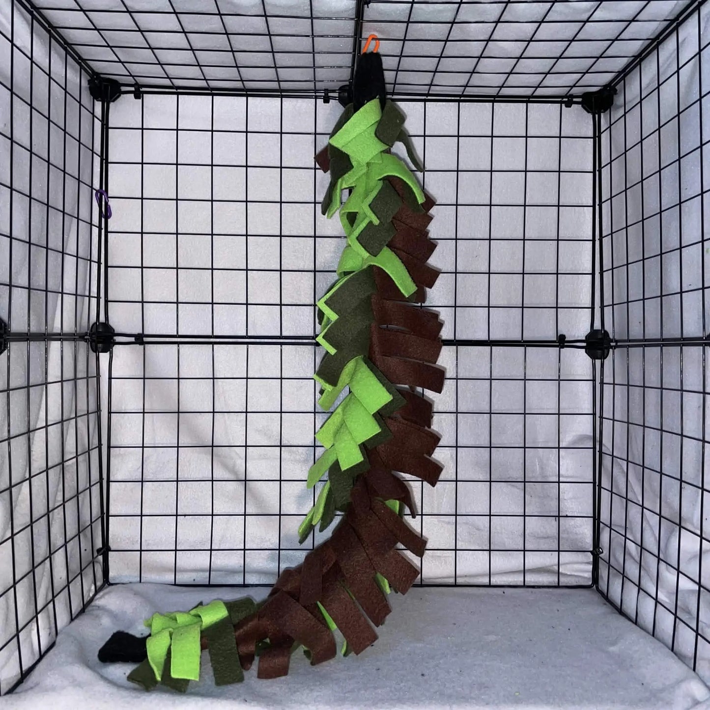 Fringed Fleece Climbing Vine, Sugar Glider Toy - For Fleece Cage Set