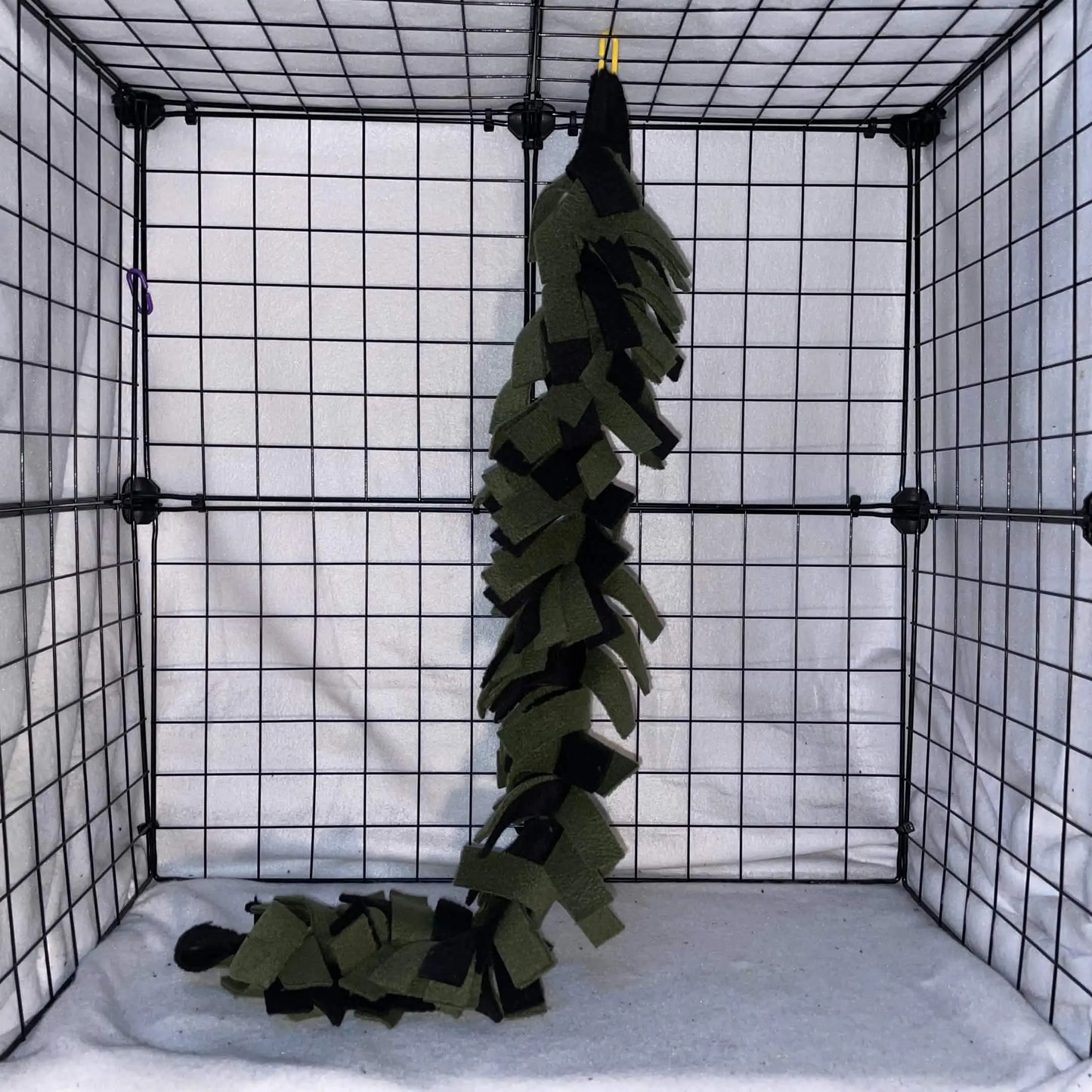 Fringed Fleece Climbing Vine, Sugar Glider Toy - For Fleece Cage Set