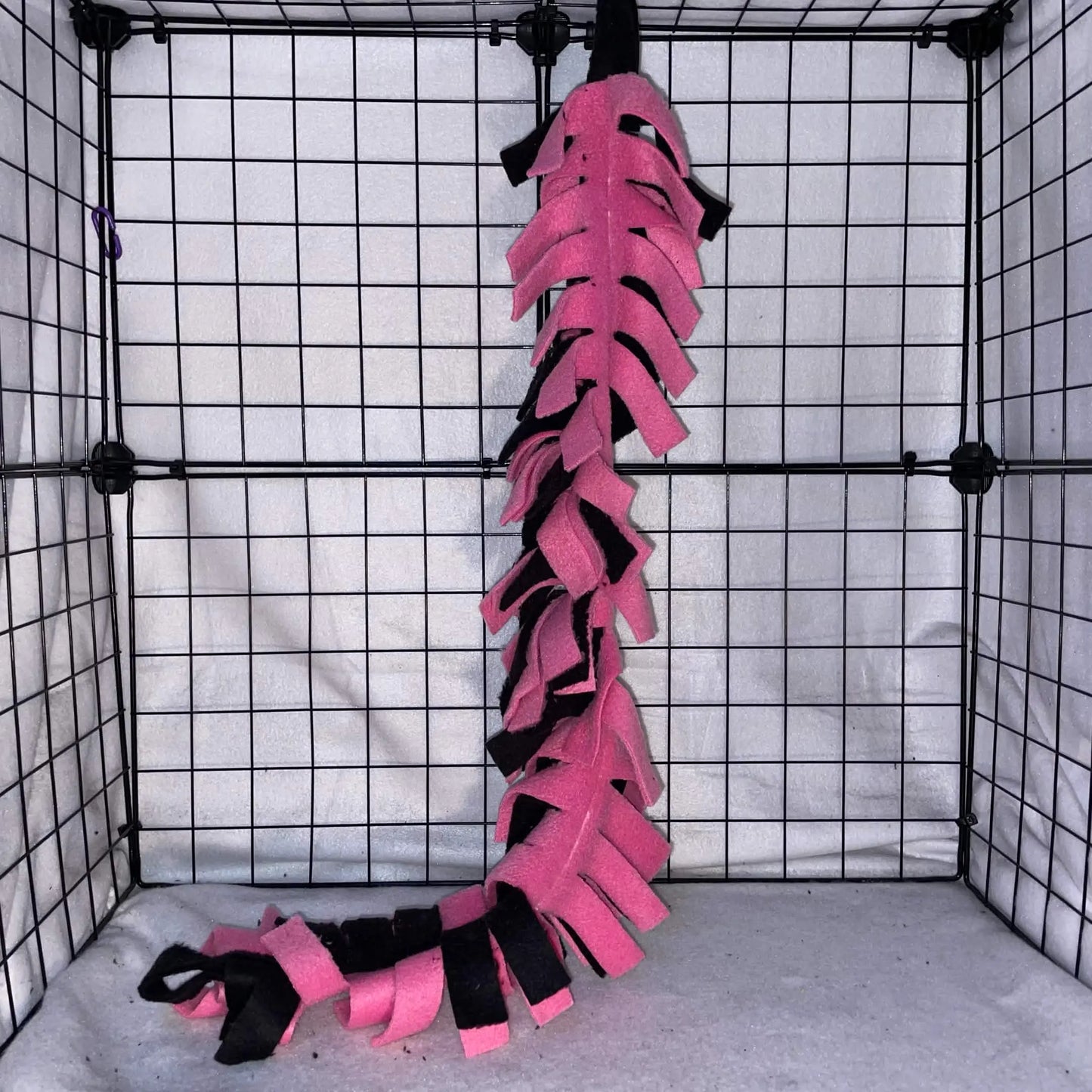 Fringed Fleece Climbing Vine, Sugar Glider Toy - For Fleece Cage Set