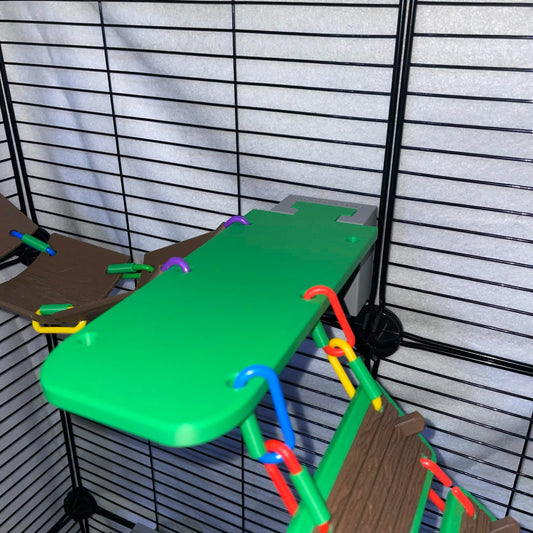 8"L x 3"W Jungle Green Sugar Glider Plastic Diving Board Ledge