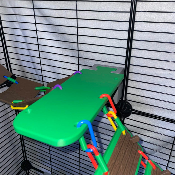 8"L x 3"W Jungle Green Sugar Glider Plastic Diving Board Ledge