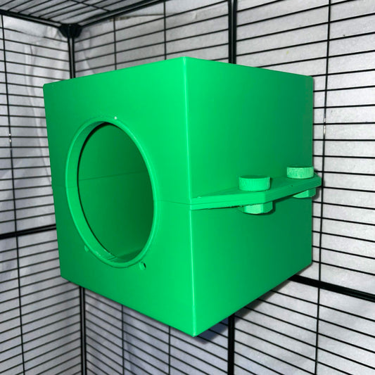 6"L x 6"D Sugar Glider Wall-Mounted Cube Hide Out