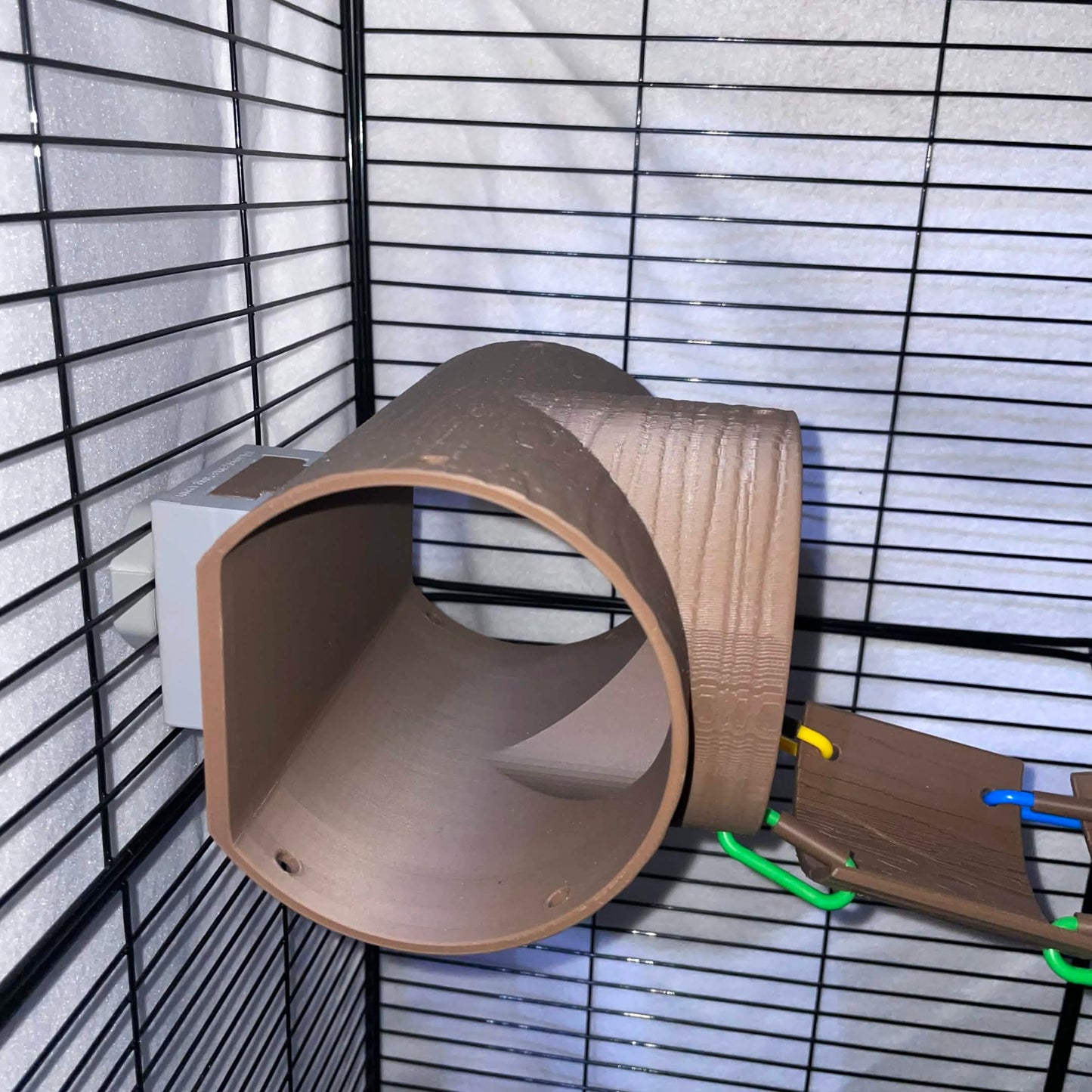 6"x 6" x 4.2" Wall-Mounted Sugar Glider Tree Tunnel T-Junction