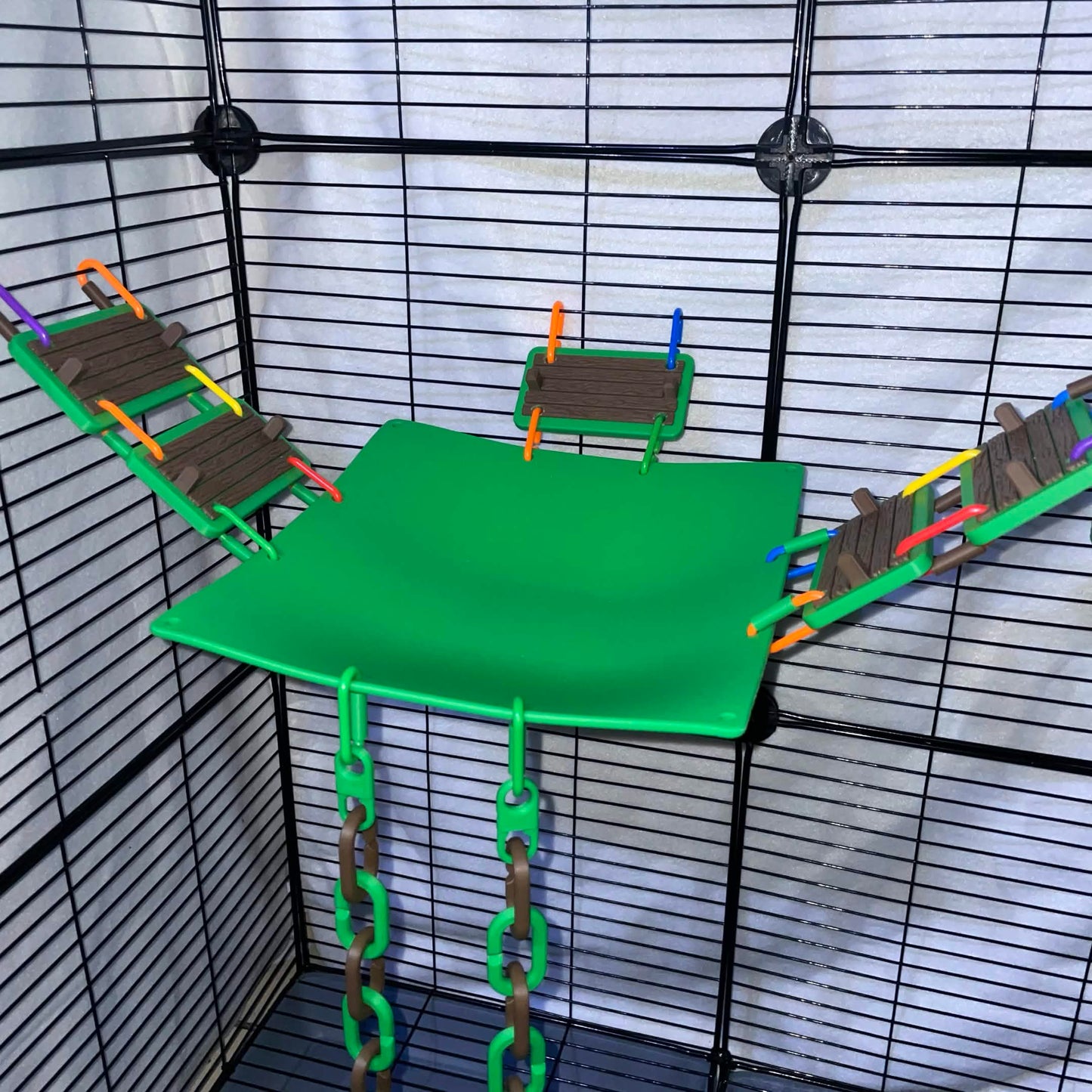 8.5" Hanging Sugar Glider and Rat Cage Hammock