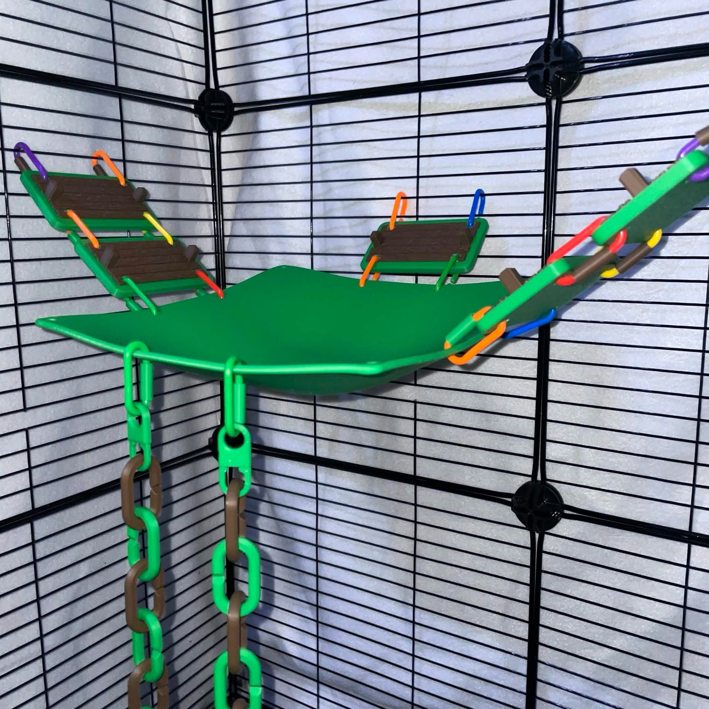 8.5" Hanging Sugar Glider and Rat Cage Hammock