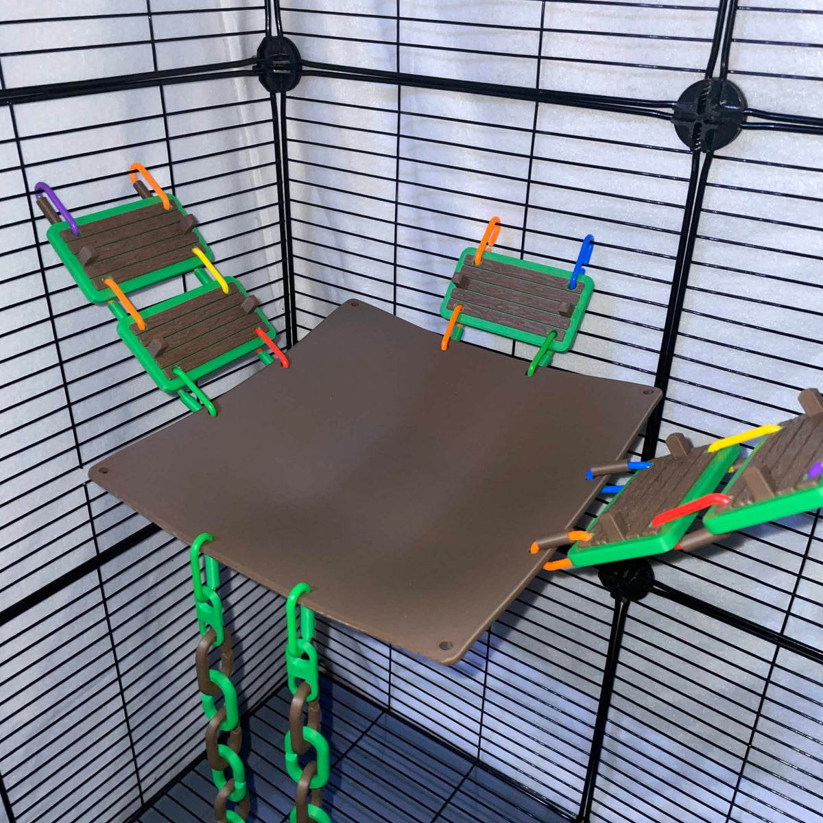 8.5" Hanging Sugar Glider and Rat Cage Hammock