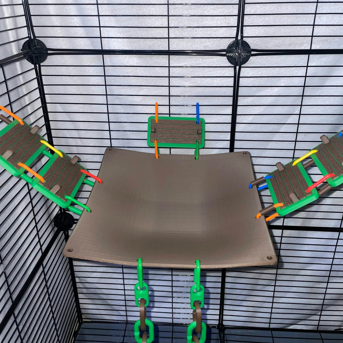 8.5" Hanging Sugar Glider and Rat Cage Hammock